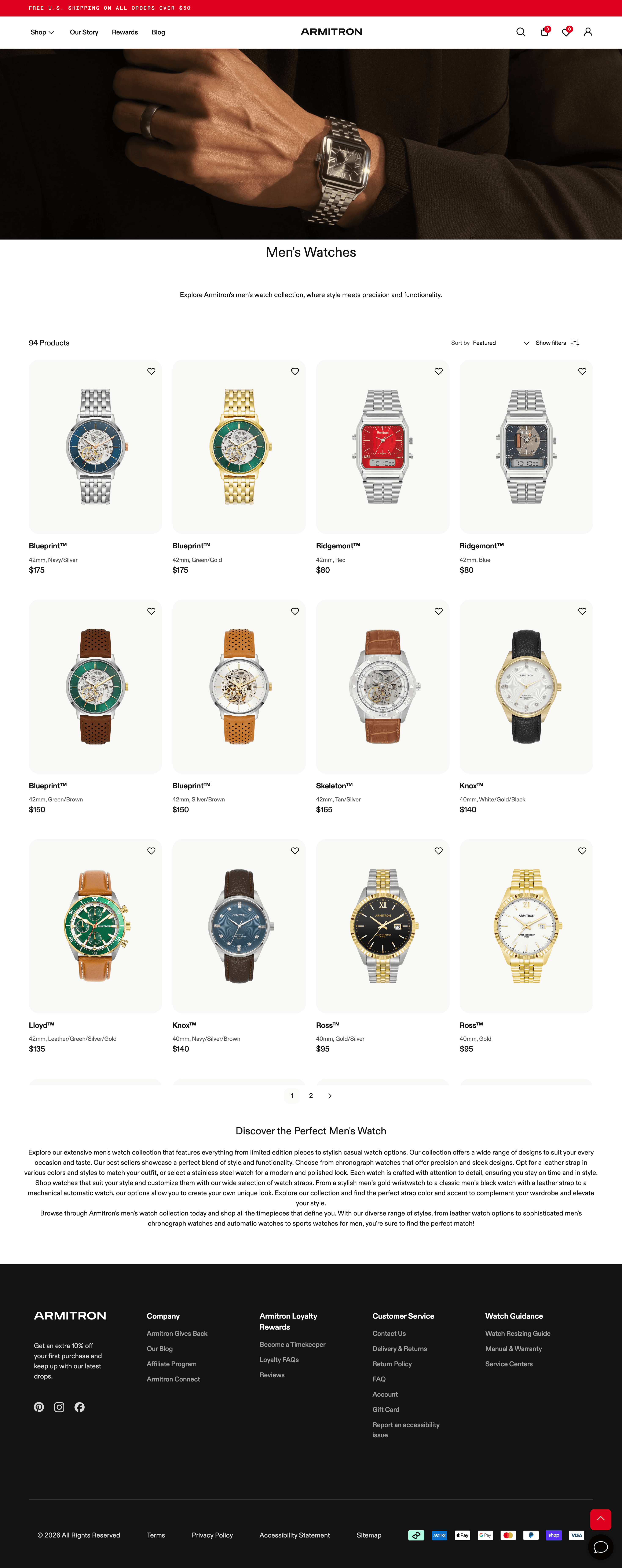 Product Listing Pages